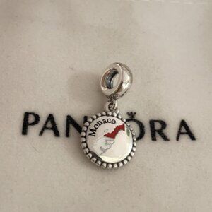 Pandora Monaco Flag Map Pendant Exclusive Charm
